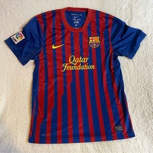 2011/2012 Authentic FC Barcelona Jersey. Nike Dri-Fit. Mens Medium